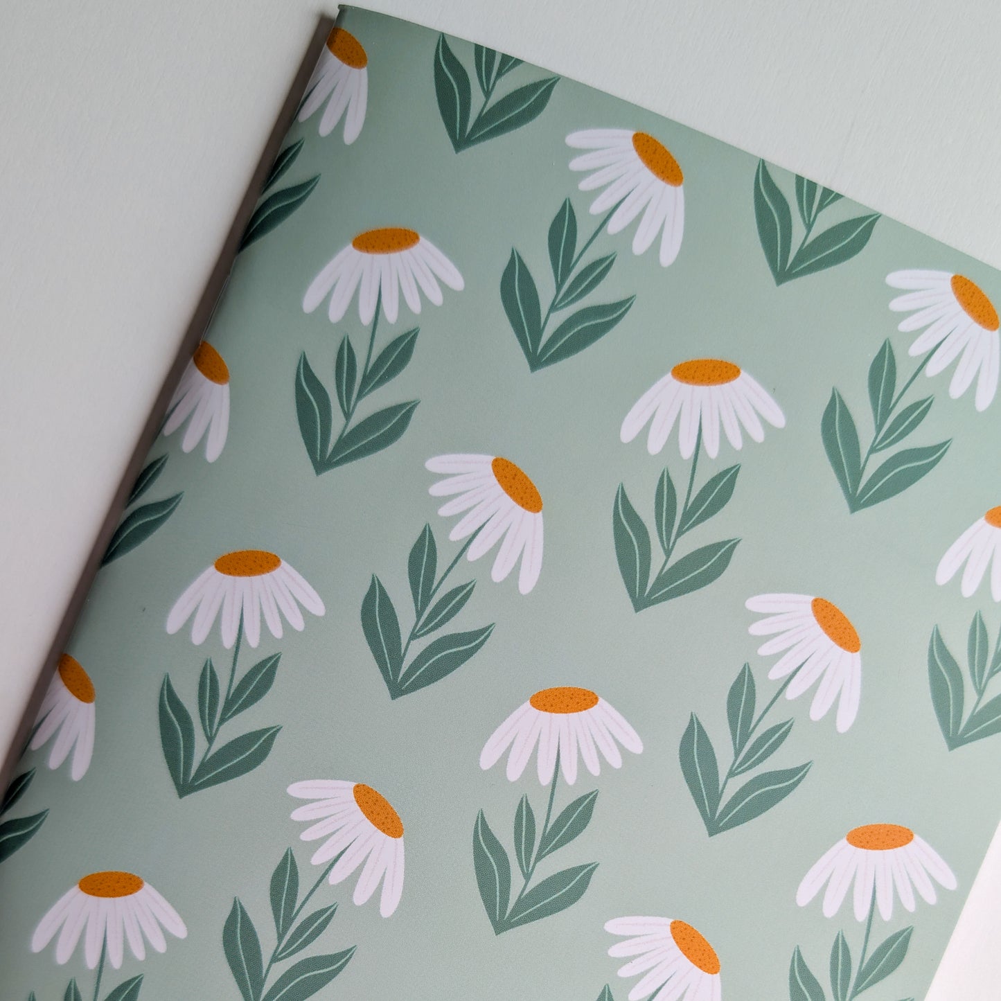 Carnet A5 - Reliure agrafée - Marguerites Rétro