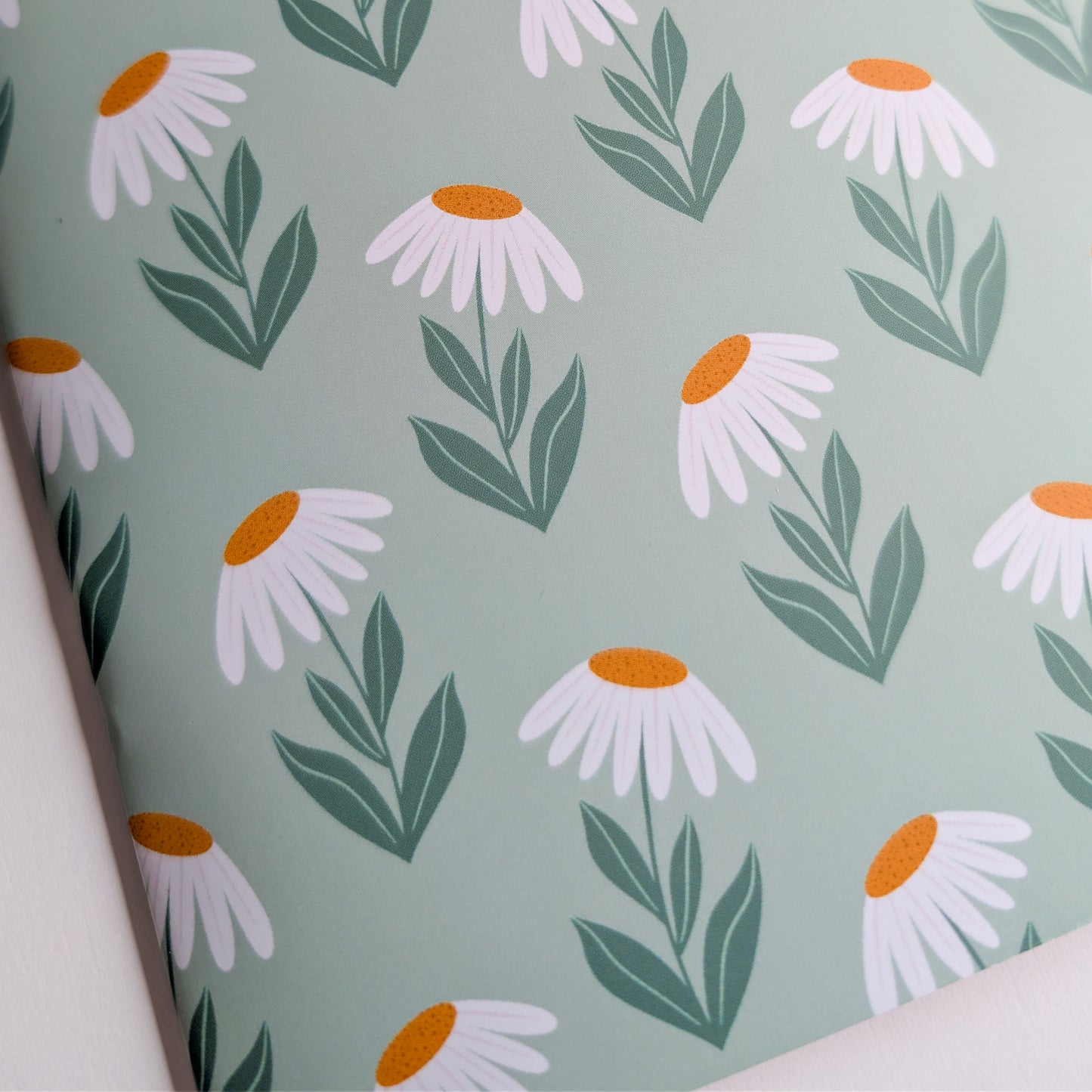 Carnet A5 - Reliure agrafée - Marguerites Rétro
