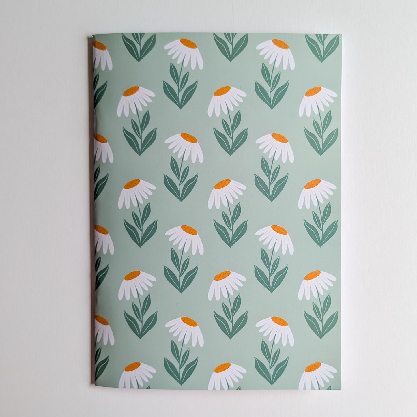 Carnet A5 - Reliure agrafée - Marguerites Rétro