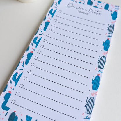 To-Do Liste 10x21 cm - Cactus & Fleurs