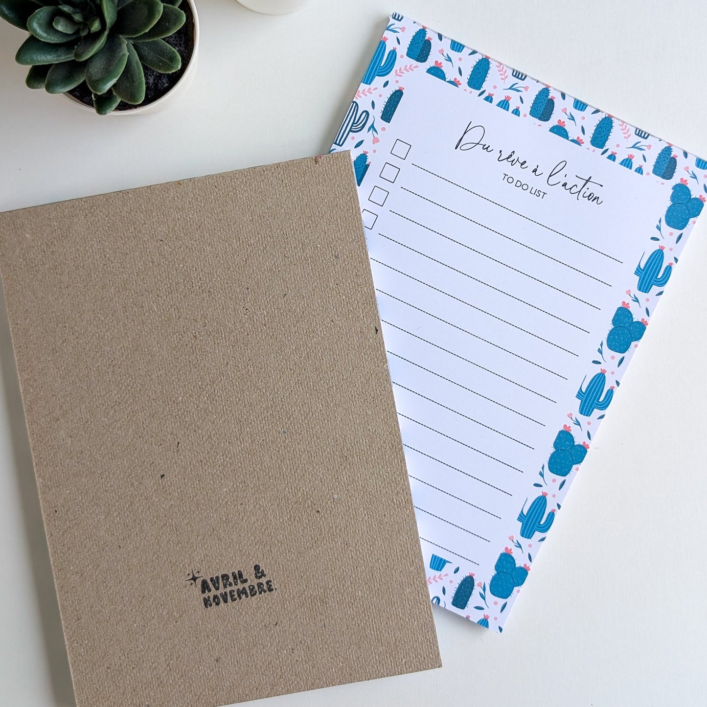 To-Do Liste A5 - Cactus & Fleurs