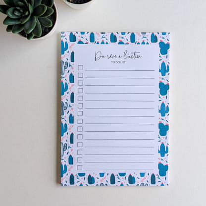 To-Do Liste A5 - Cactus & Fleurs