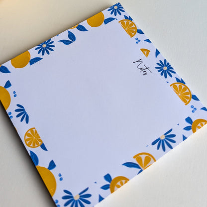 Lot de 2 Bloc-Notes carrés - Citrons