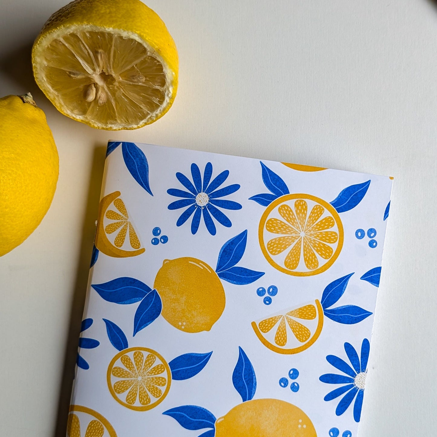 Carnet A5 - Reliure agrafée - Citrons