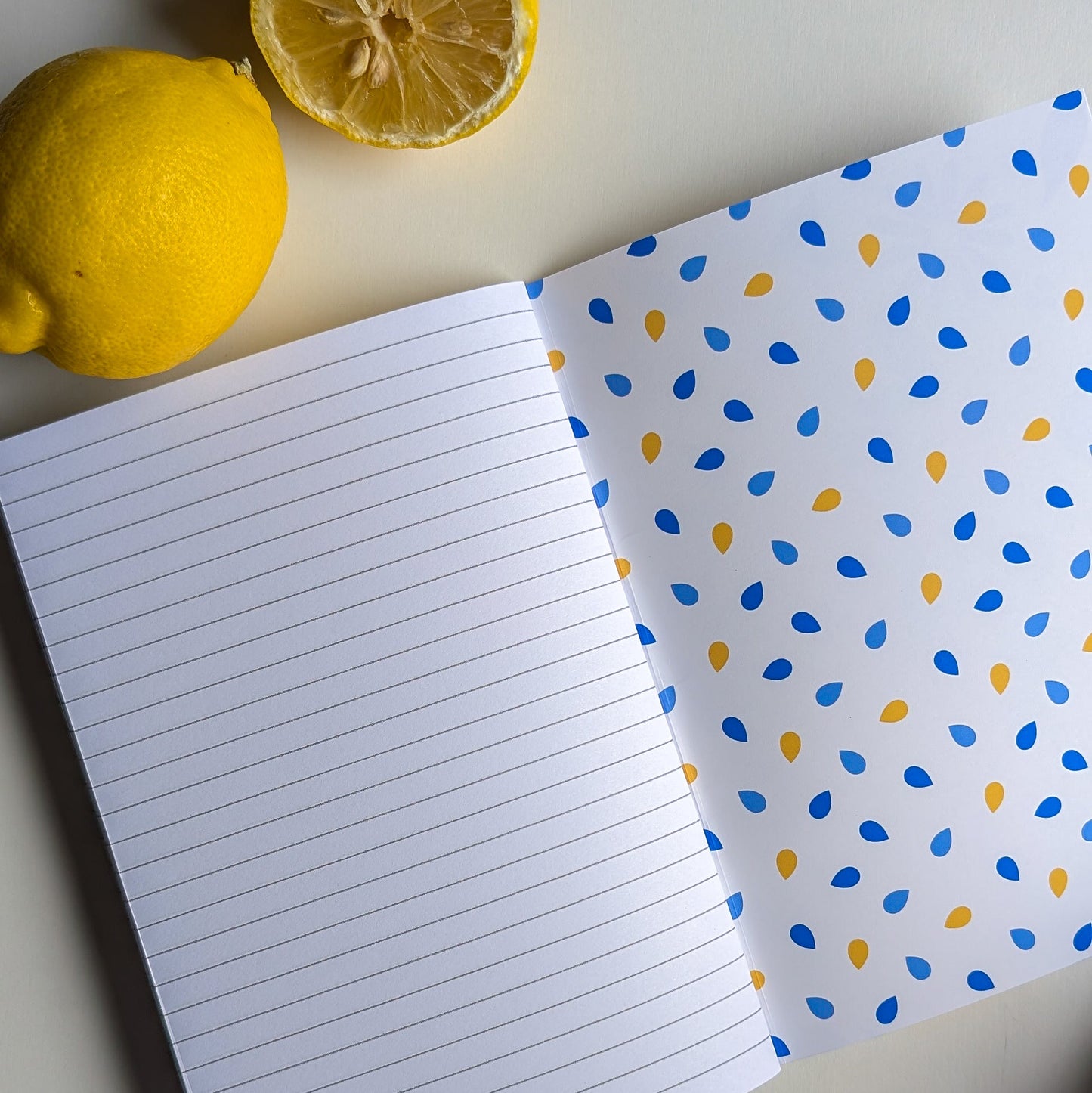 Carnet A5 - Reliure agrafée - Citrons