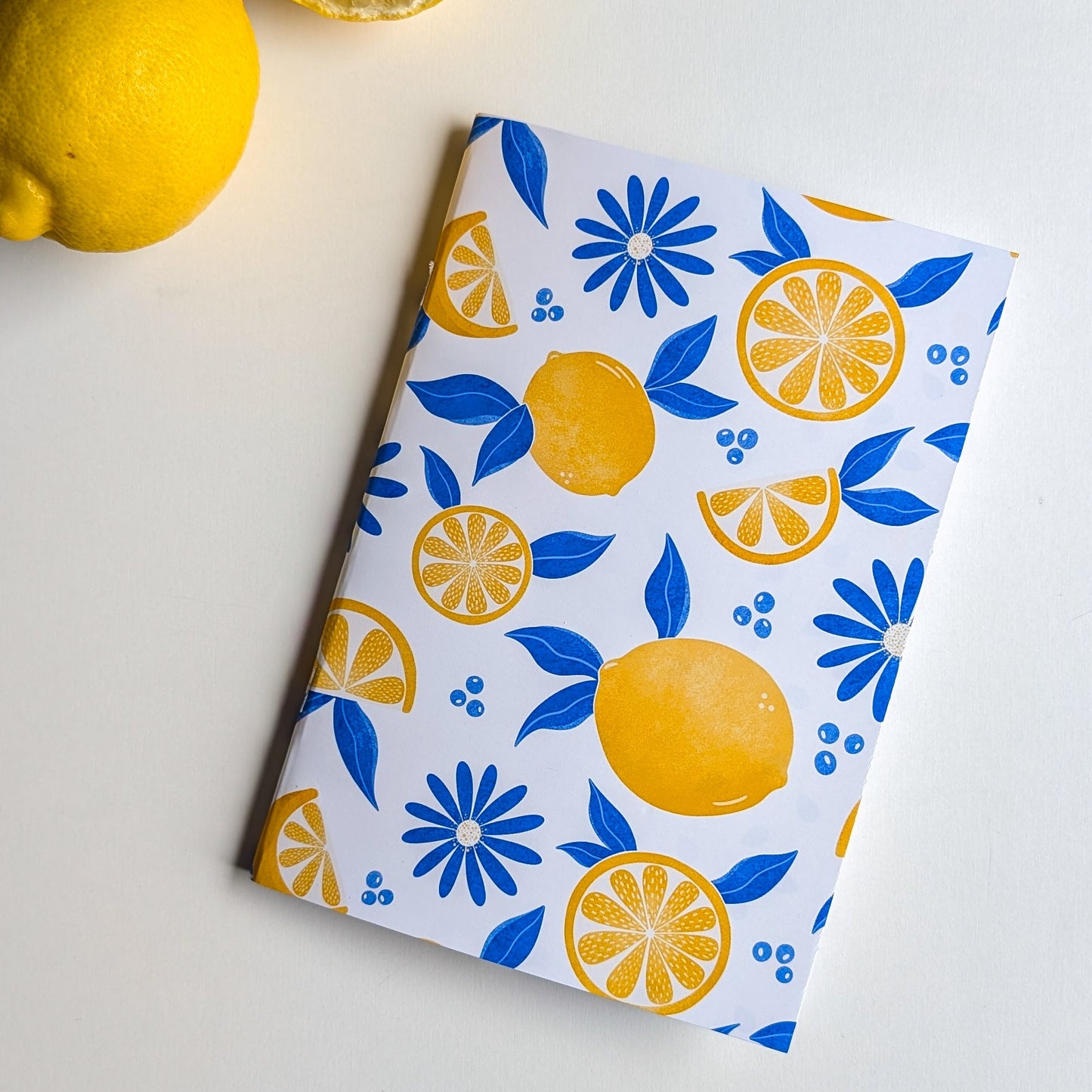 Carnet A5 - Reliure agrafée - Citrons