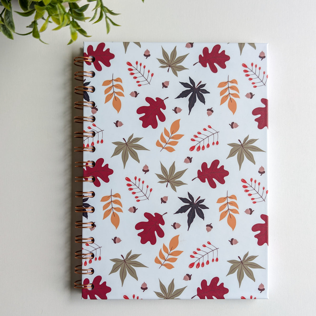 Carnet A5 - Reliure à spirale - Automne