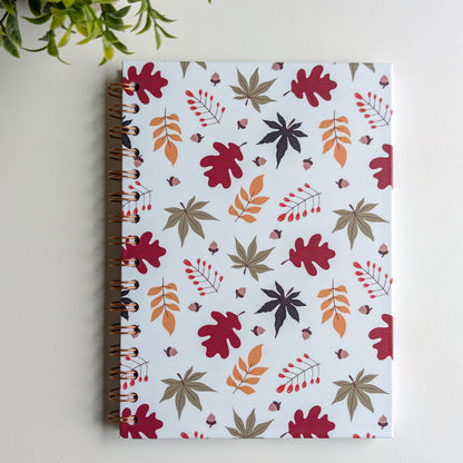 Carnet A5 - Reliure à spirale - Automne