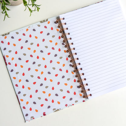 Carnet A5 - Reliure à spirale - Automne