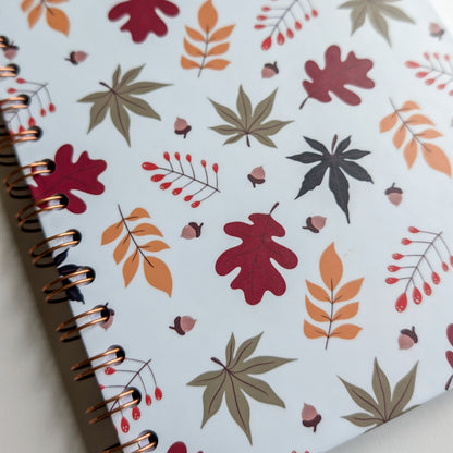 Carnet A5 - Reliure à spirale - Automne