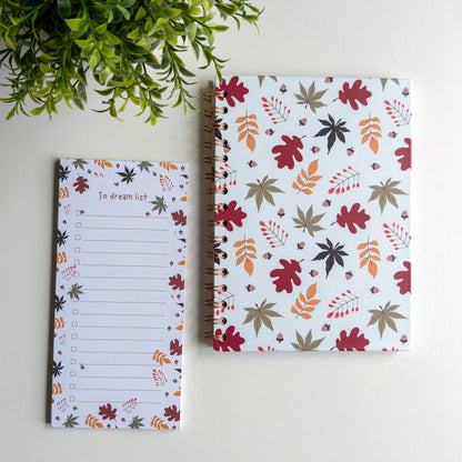 Carnet A5 - Reliure à spirale - Automne