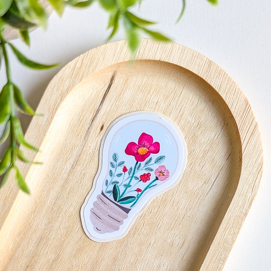 Sticker – Ampoule Fleurie