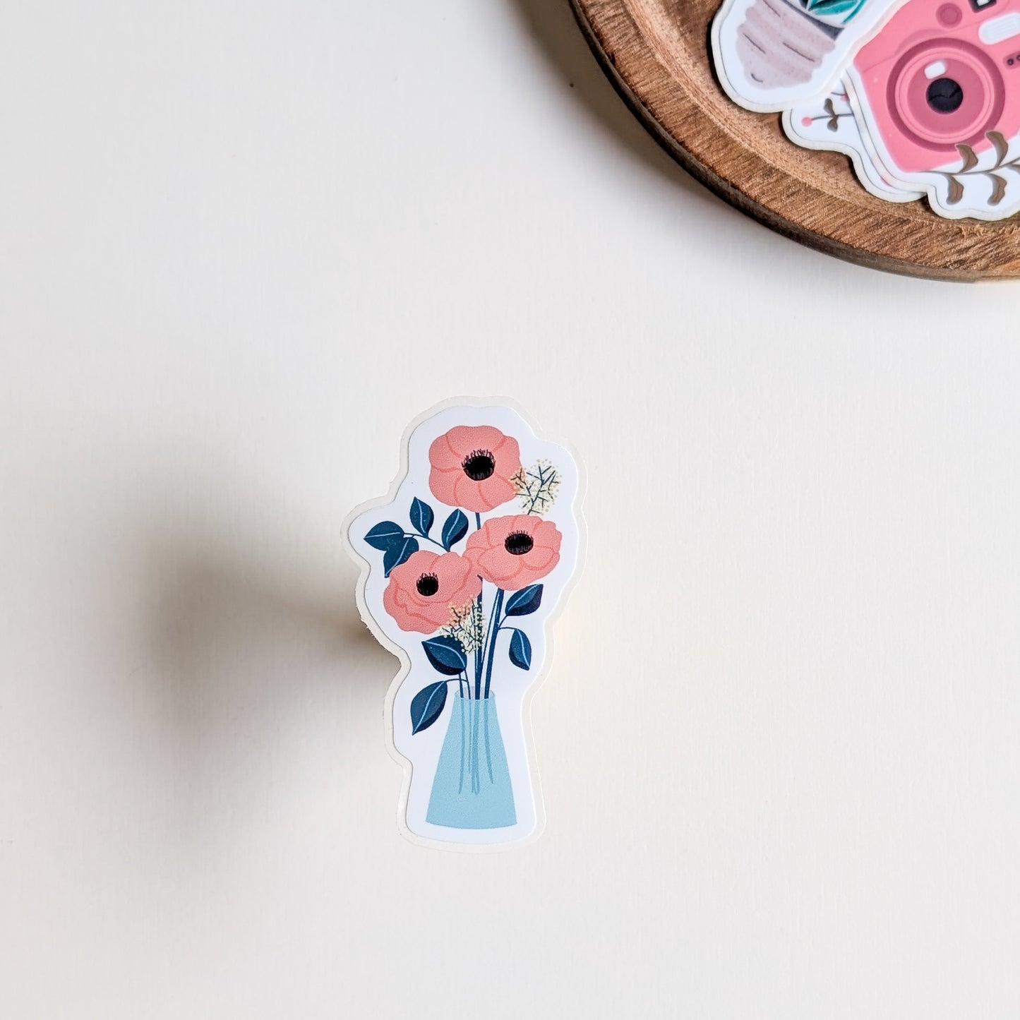 Sticker – Bouquet d'Anémones oranges