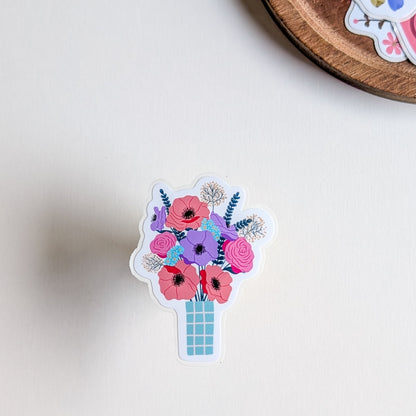 Sticker – Bouquet d’anémones & roses