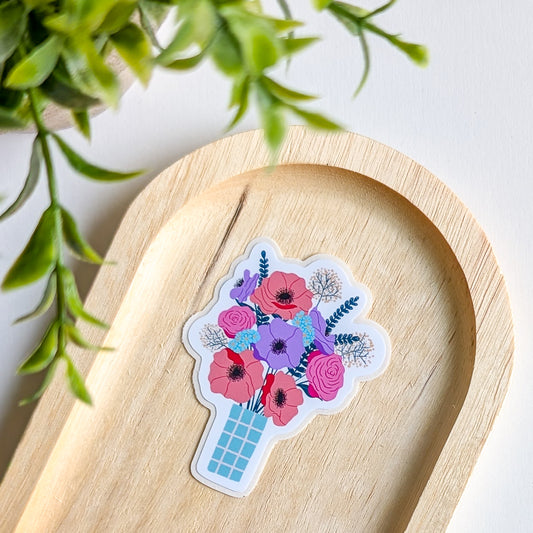 Sticker – Bouquet d’anémones & roses