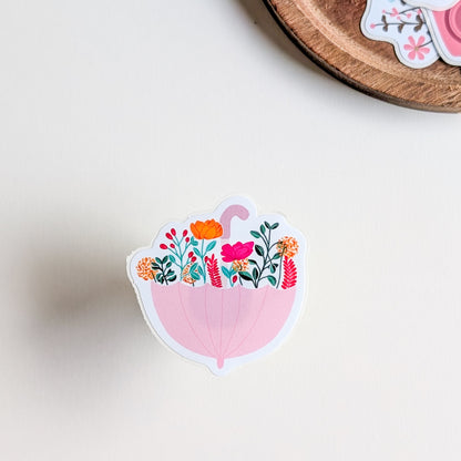 Sticker – Parapluie fleuri