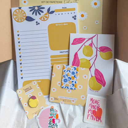 Kit de Papeterie - Dolce Vita