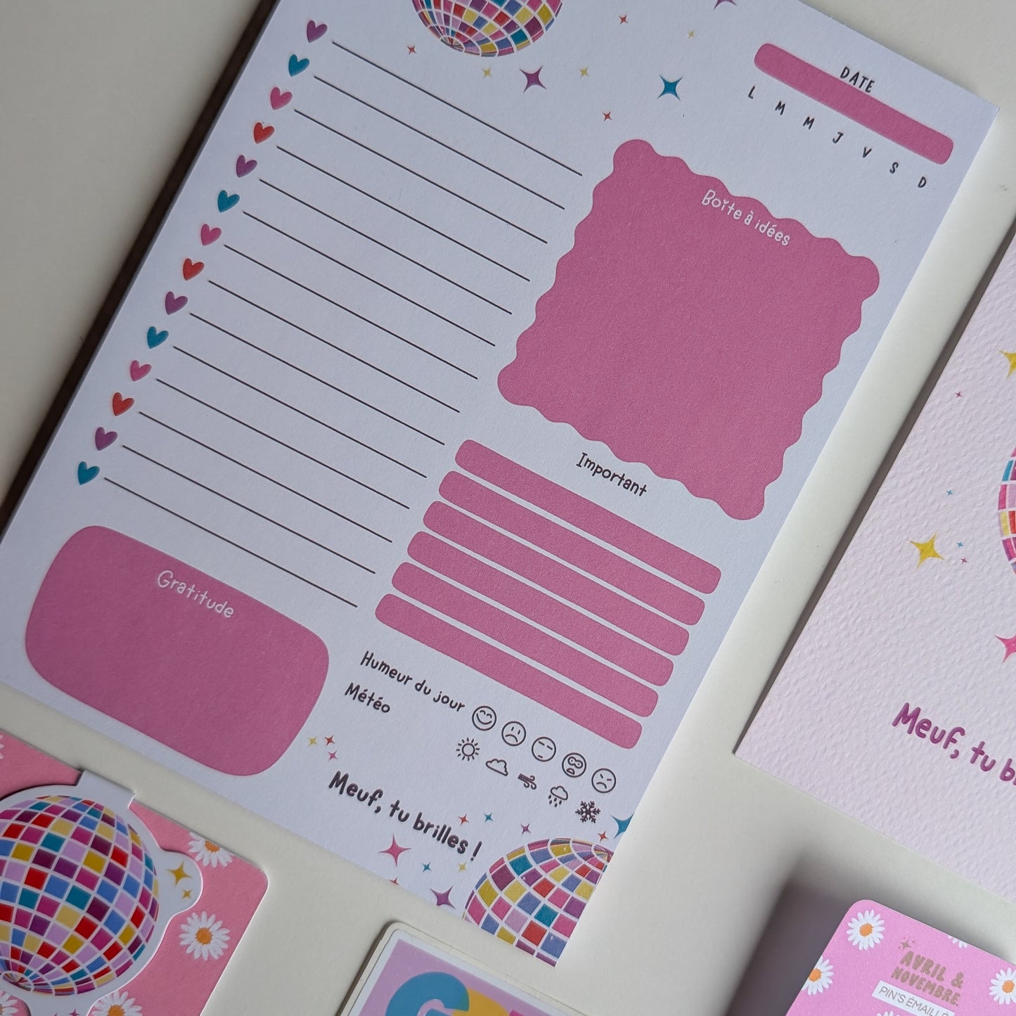 Kit de Papeterie - Good Vibes Only