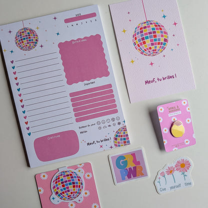 Kit de Papeterie - Good Vibes Only
