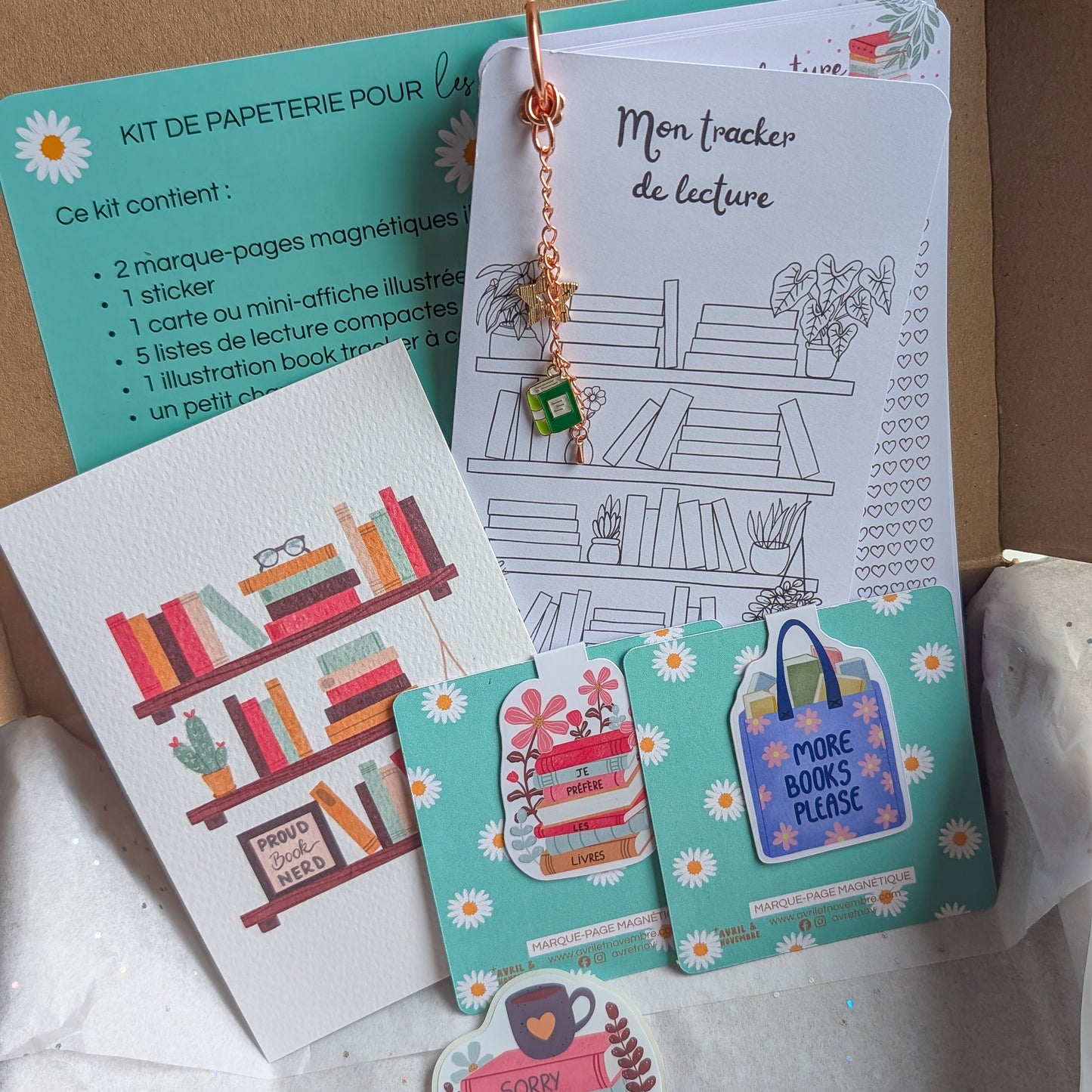 Kit de Papeterie - Pour les amateurs de livres