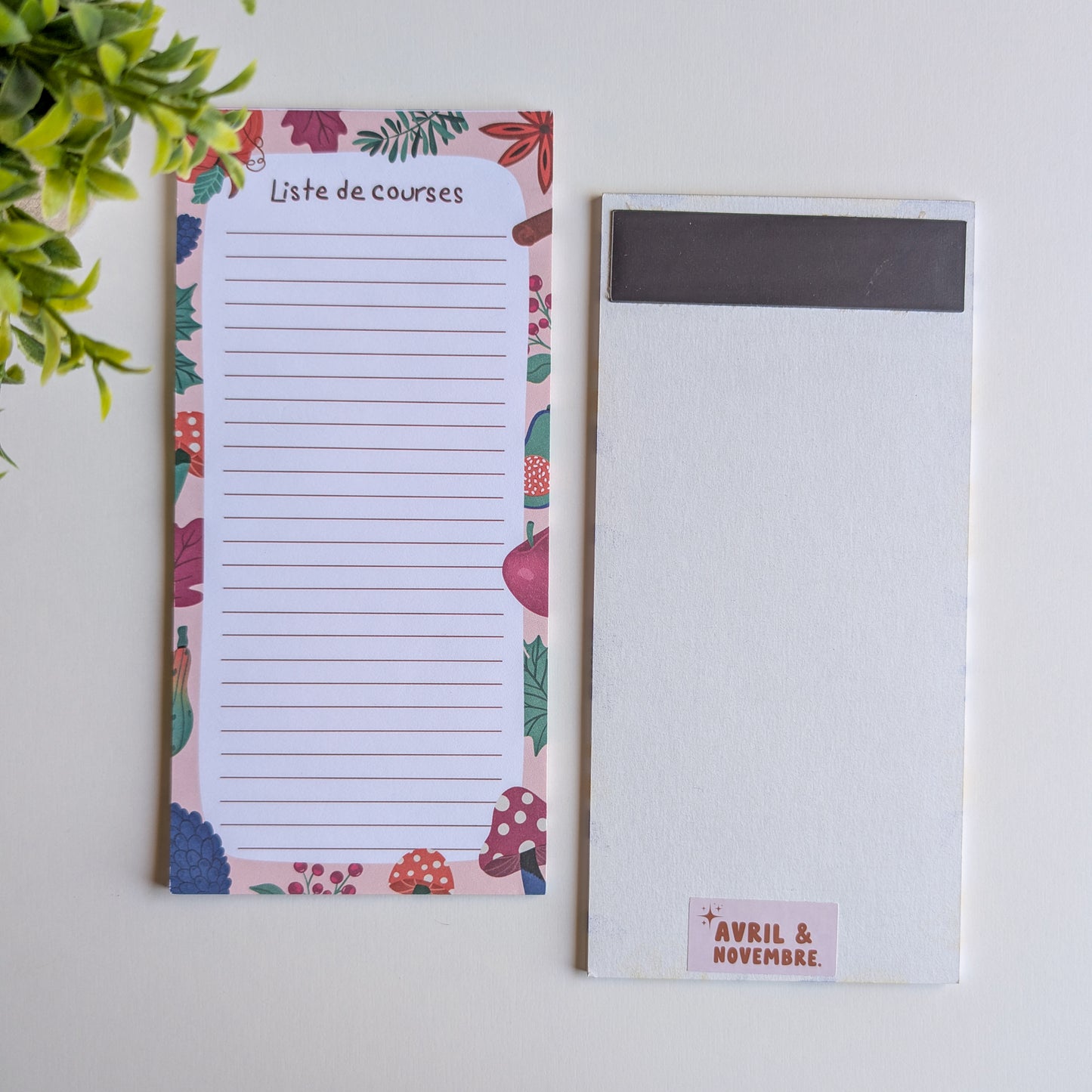Liste de courses 10x21 cm - Automne