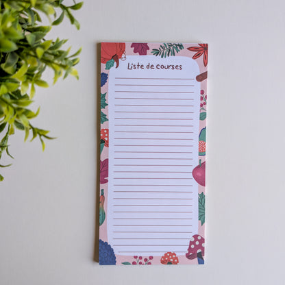Liste de courses 10x21 cm - Automne