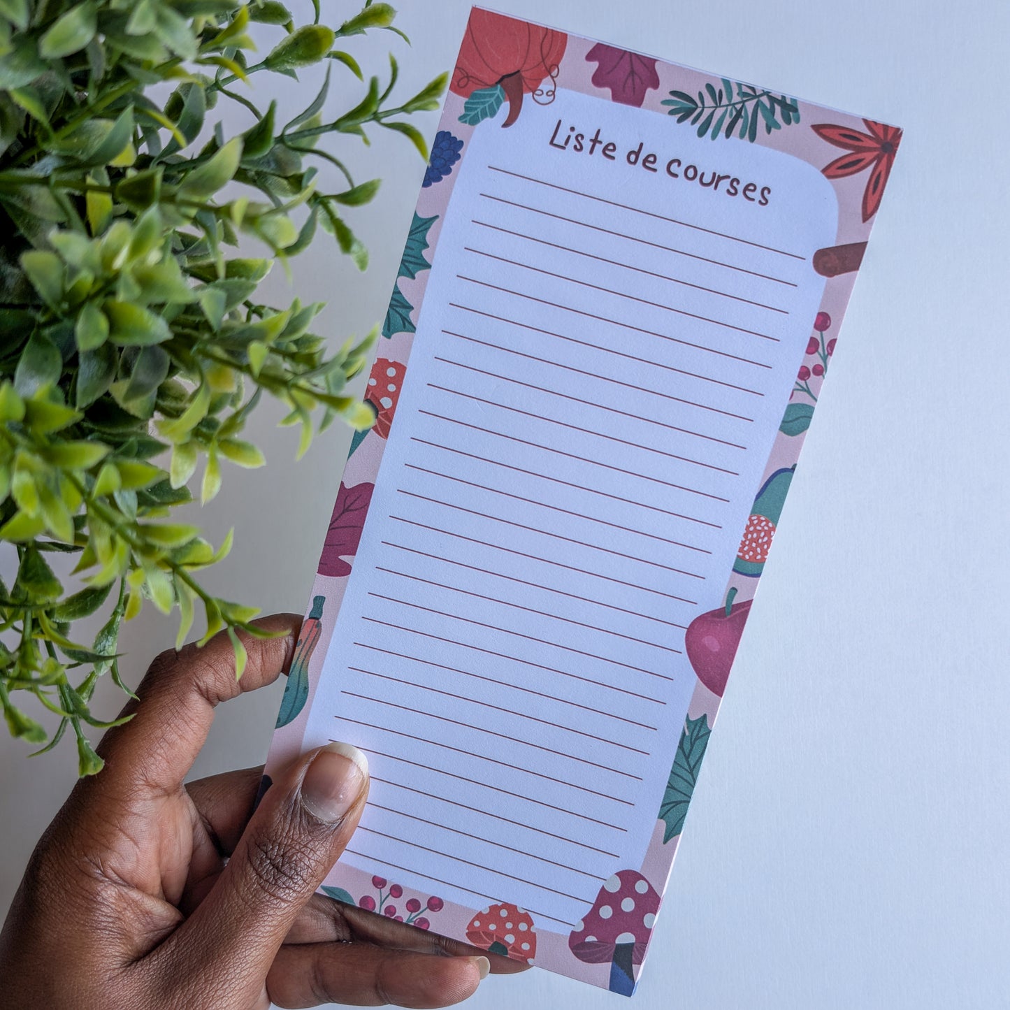 Liste de courses 10x21 cm - Automne