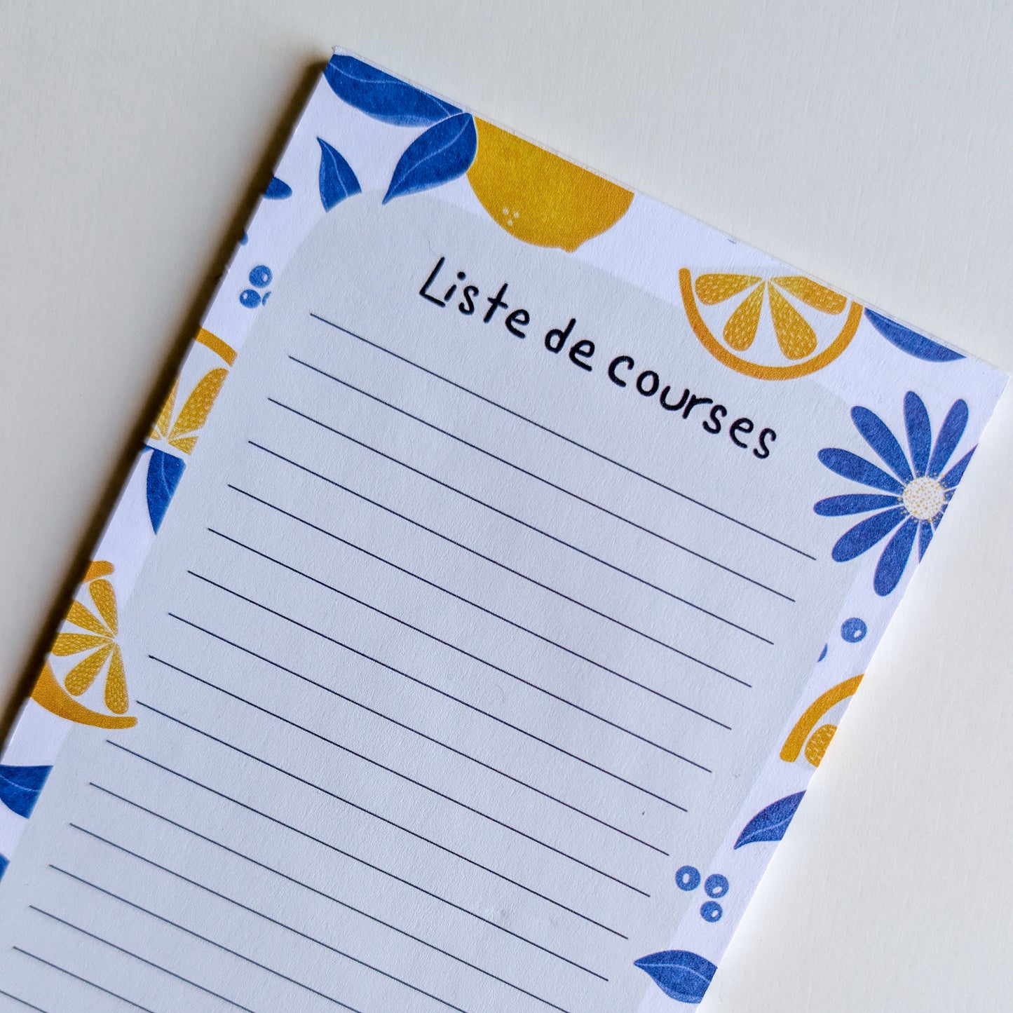 Liste de courses 10x21 cm - Citrons