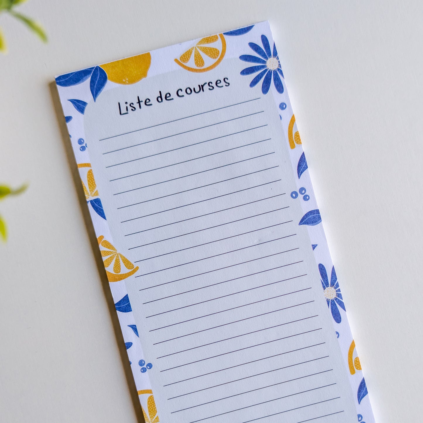 Liste de courses 10x21 cm - Citrons