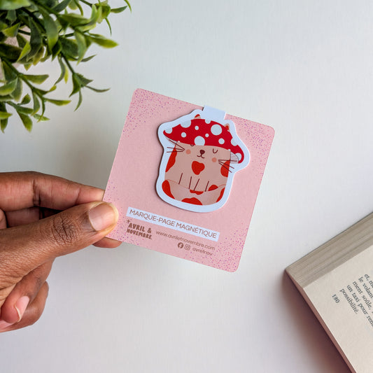 Marque-Page Magnétique – Chat-pignon