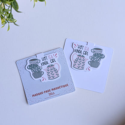 Marque-Page Magnétique – Hot tea Kinda Girl