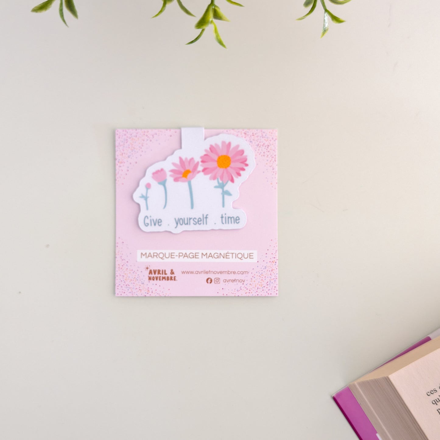 Marque-Page Magnétique – Give yourself time