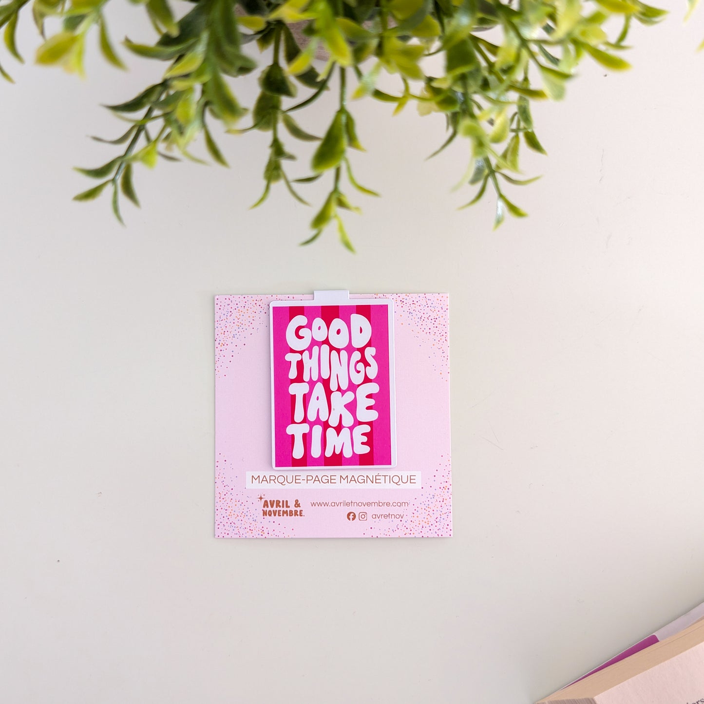 Marque-Page Magnétique – Good things take time