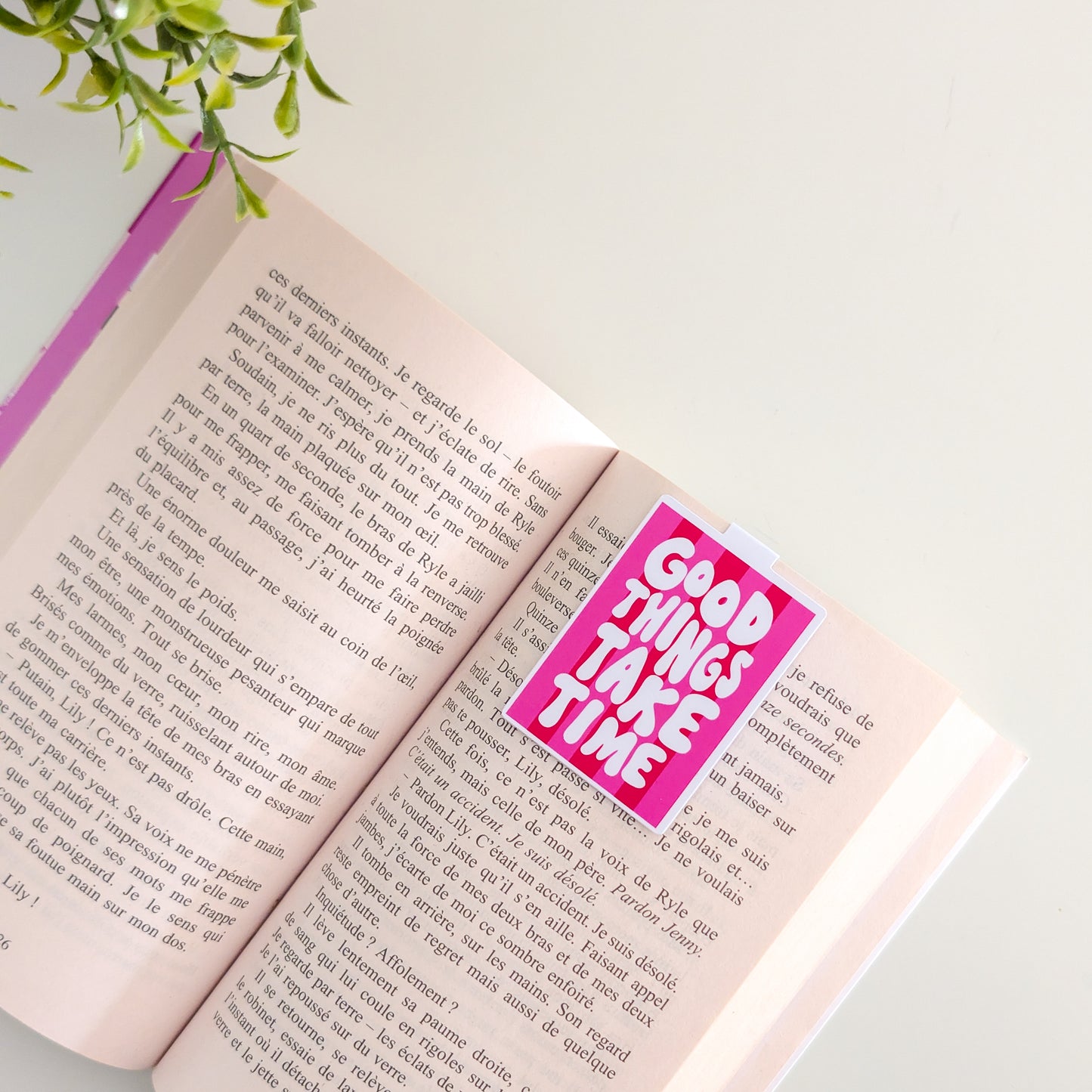 Marque-Page Magnétique – Good things take time