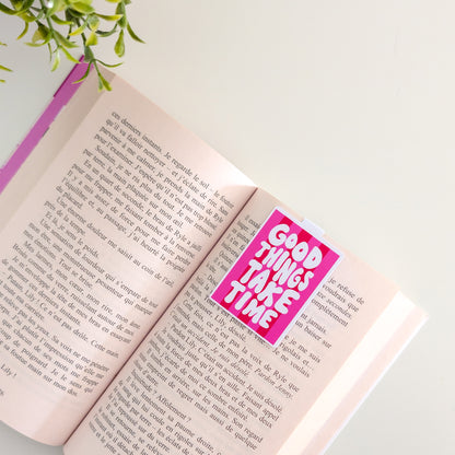 Marque-Page Magnétique – Good things take time
