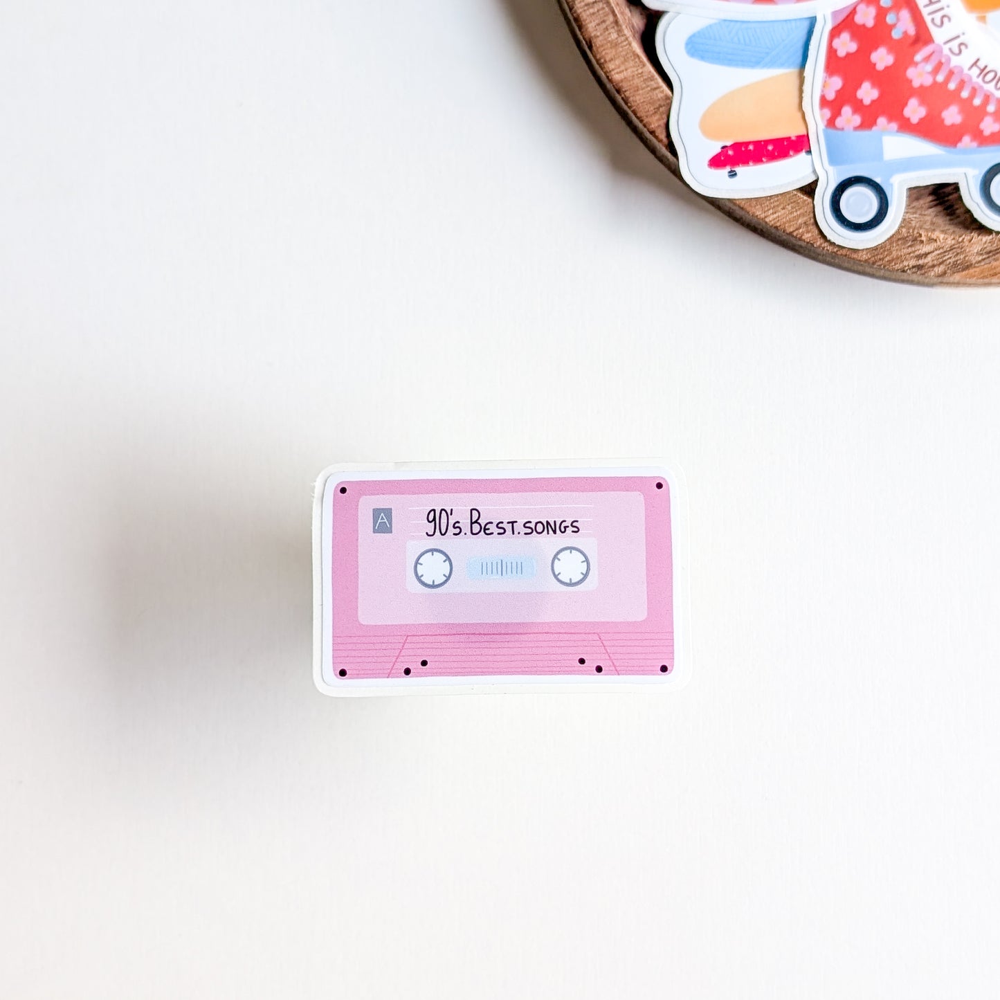 Sticker – Cassette rétro “90’s Best Songs”