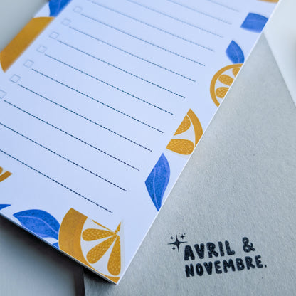 To-Do List 10x21 cm Citrons