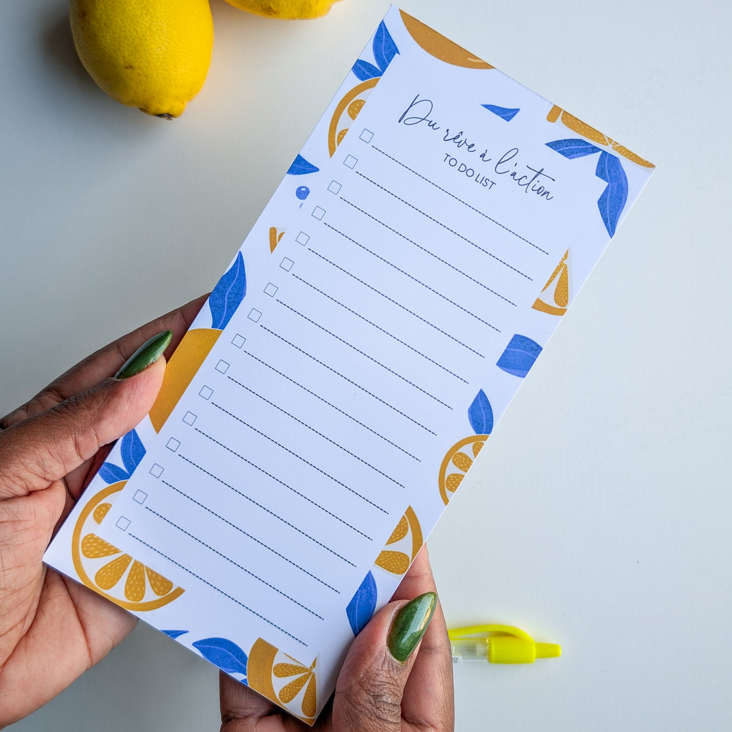 To-Do List 10x21 cm Citrons