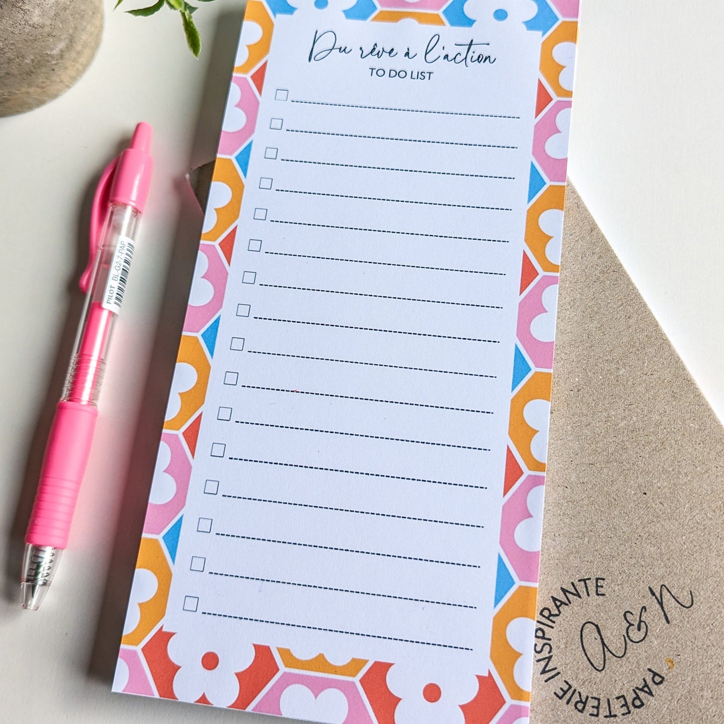 To-Do List 10x21 cm Fleurs