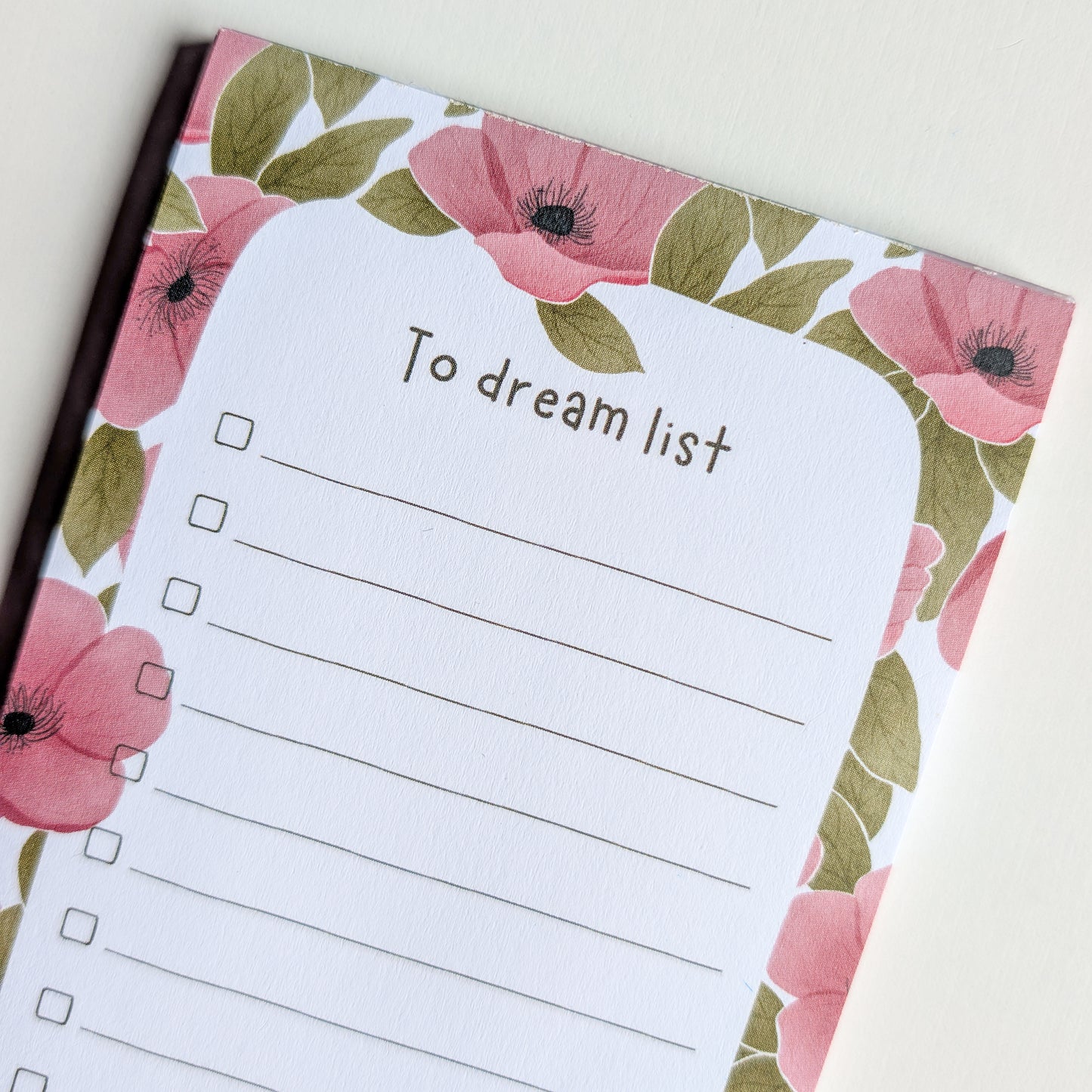 To Dream List 10x21 cm - Fleurs Roses