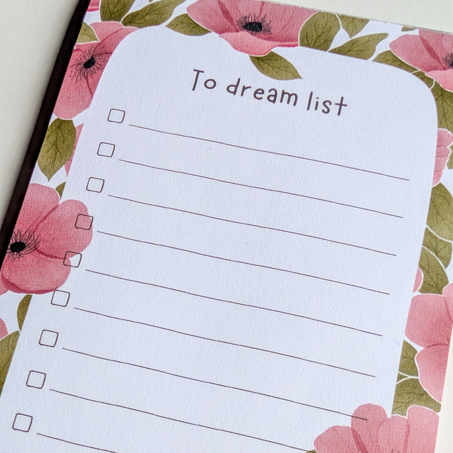 To Dream List 10x21 cm - Fleurs Roses