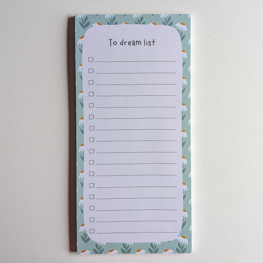 To Dream List 10x21 cm - Marguerites