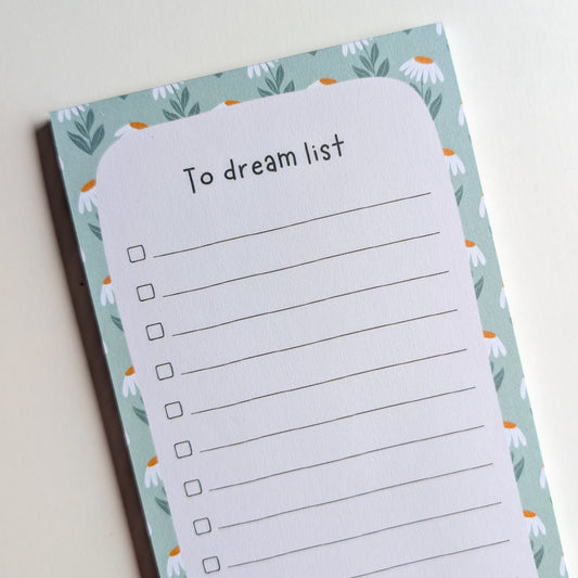 To Dream List 10x21 cm - Marguerites