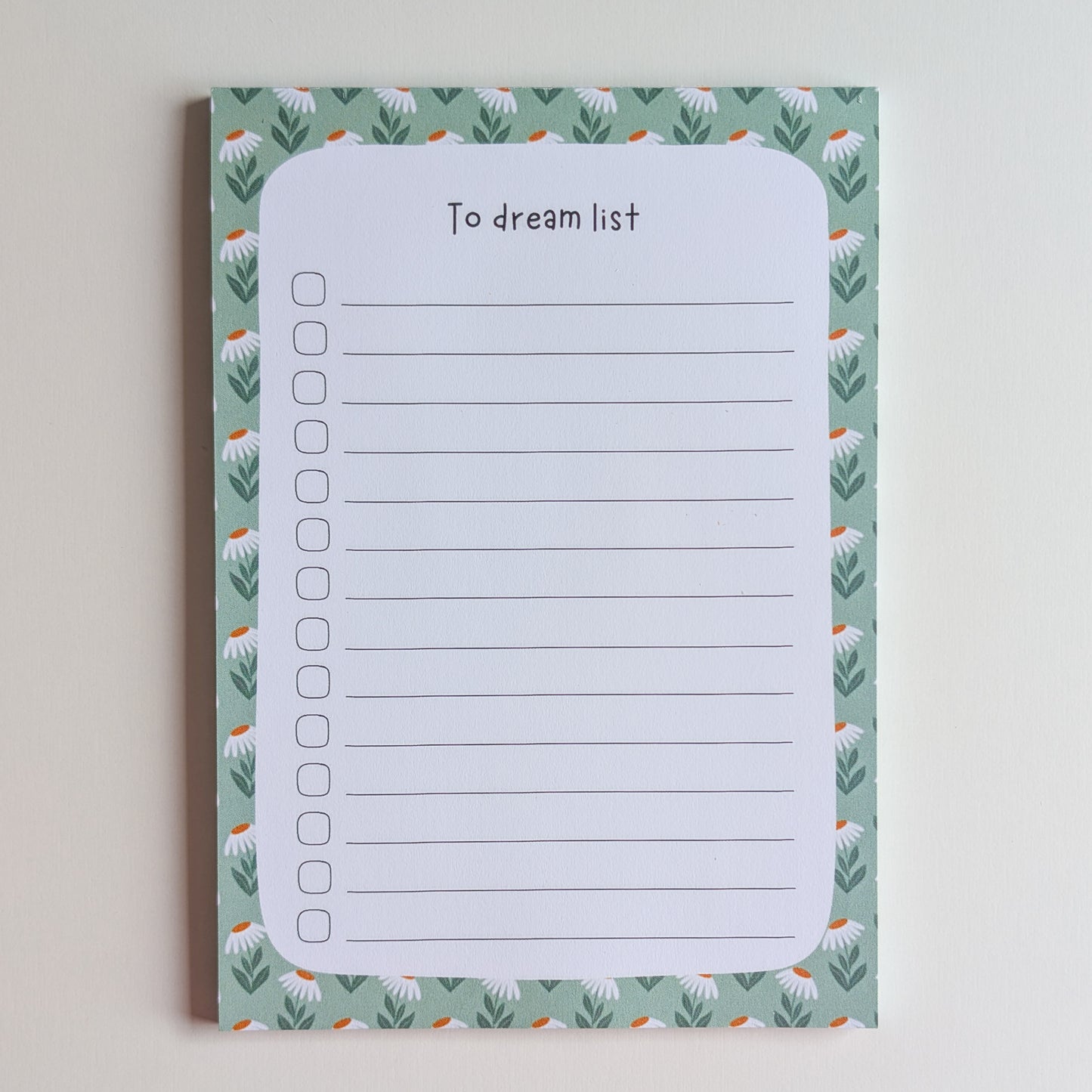 To Dream List A5 - Marguerites