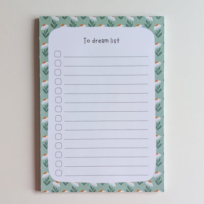 To Dream List A5 - Marguerites