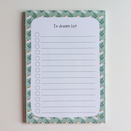 To Dream List A5 - Marguerites