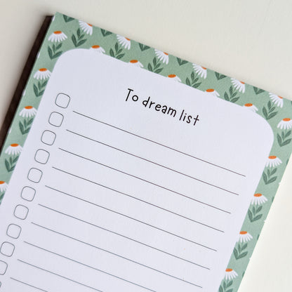 To Dream List A5 - Marguerites