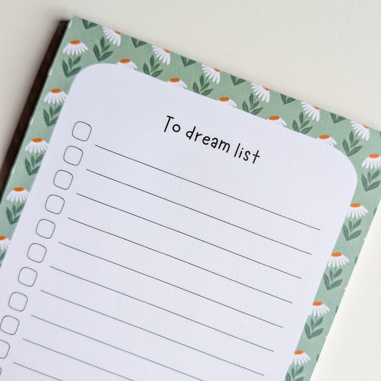 To Dream List A5 - Marguerites