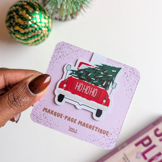 Marque-Page Magnétique - Sapin et camionnette