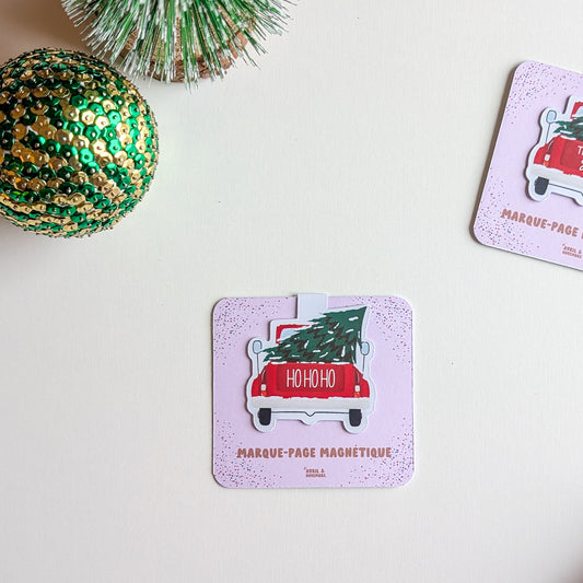 Marque-Page Magnétique - Sapin et camionnette